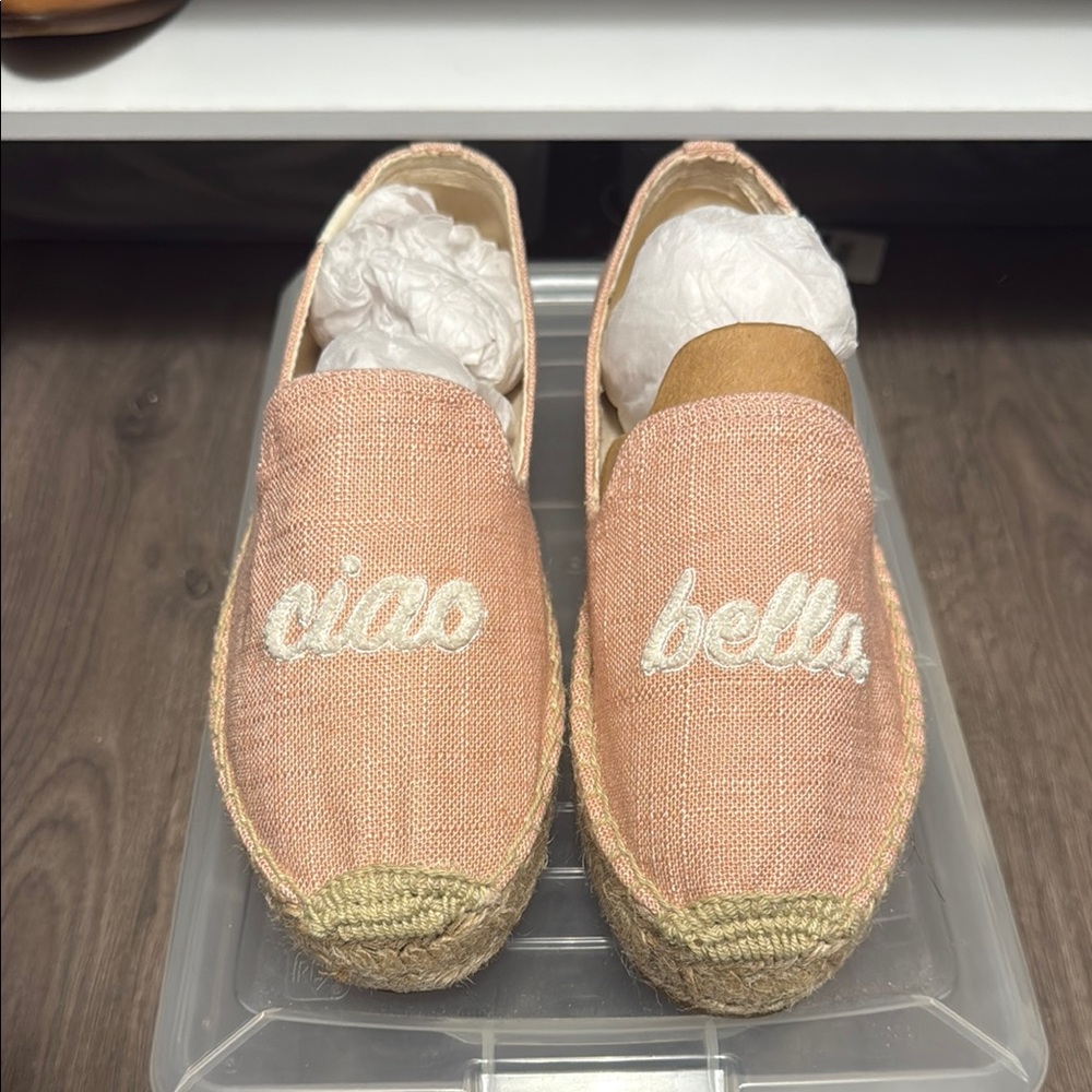 Soludos Pink Espadrilles Slip-On Shoes